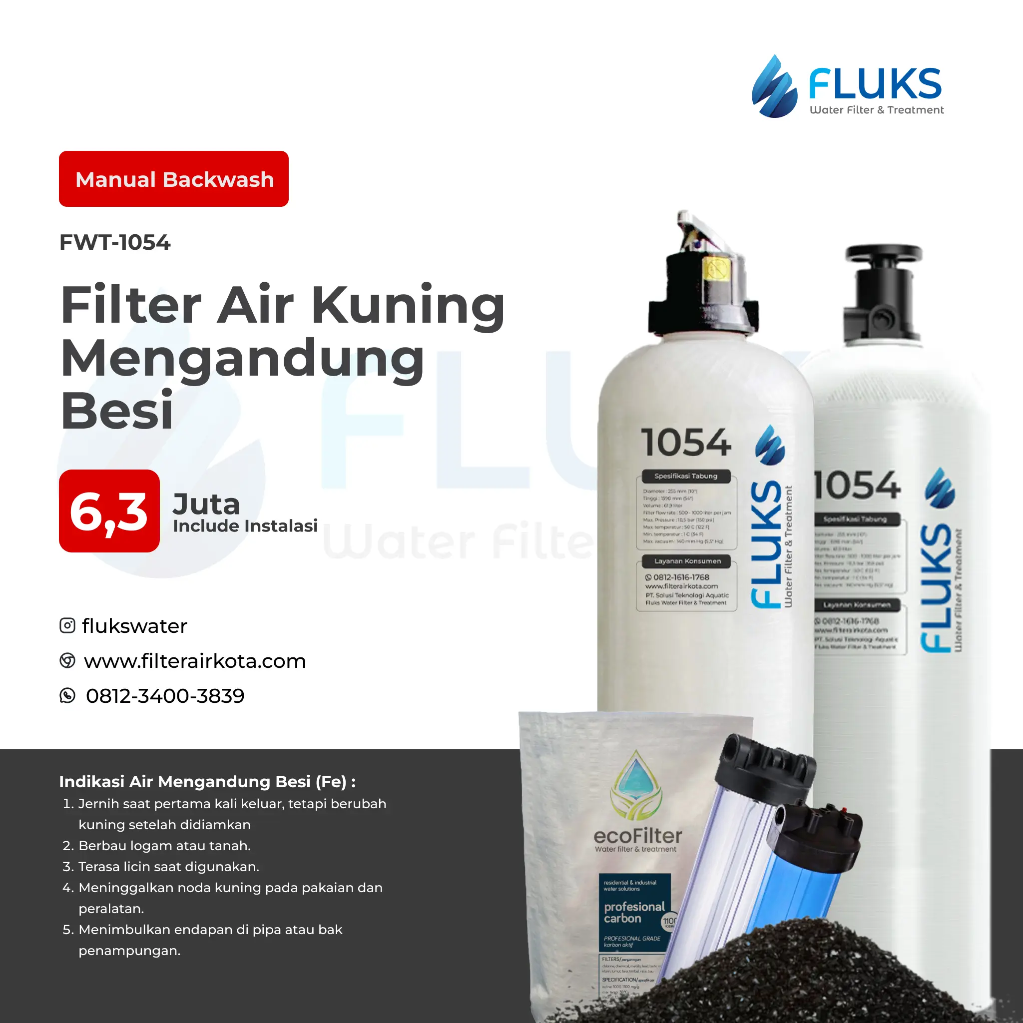 Filter Air Mengandung Besi dan Mangan