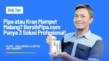 pipa atau kran mampet malang