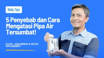 cara mengatasi pipa air tersumbat