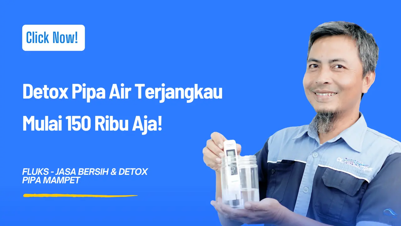 Detox Pipa Air Terjangkau Mulai 150 Ribu Aja!