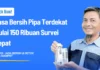 Jasa Bersih Pipa Terdekat Mulai 150 Ribuan Survei Cepat