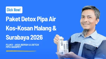 Paket Detox Pipa Air Kos-Kosan Malang & Surabaya 2026