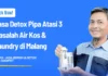 Jasa Detox Pipa Atasi 3 Masalah Air Kos & Laundry di Malang